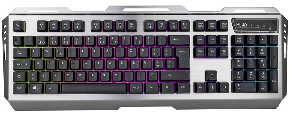Teclado PT Gaming USB c/ Iluminação RGB PT - EWENT