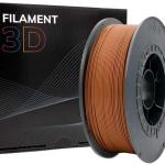 Filamento de Impressão 3D PLA 1,75mm 1Kg (Castanho) - FILAMENT 3D
