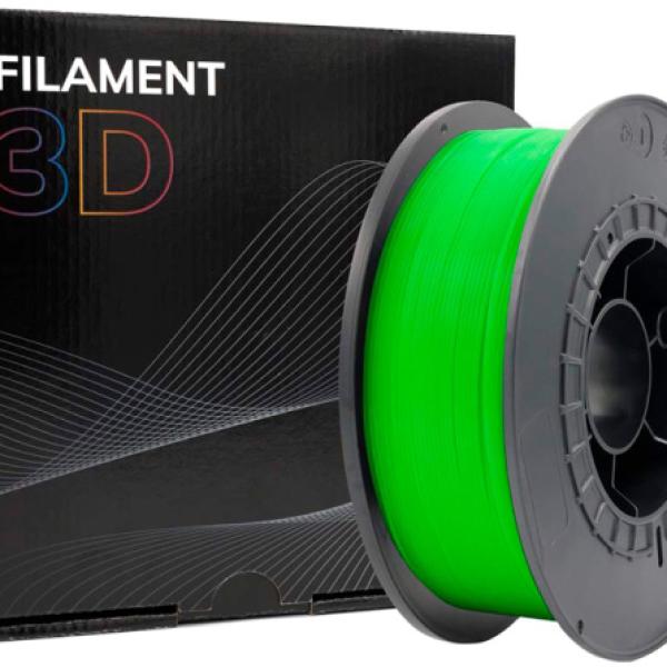 Filamento de Impressão 3D PLA 1,75mm 1Kg (Verde Fluorescente) - FILAMENT 3D