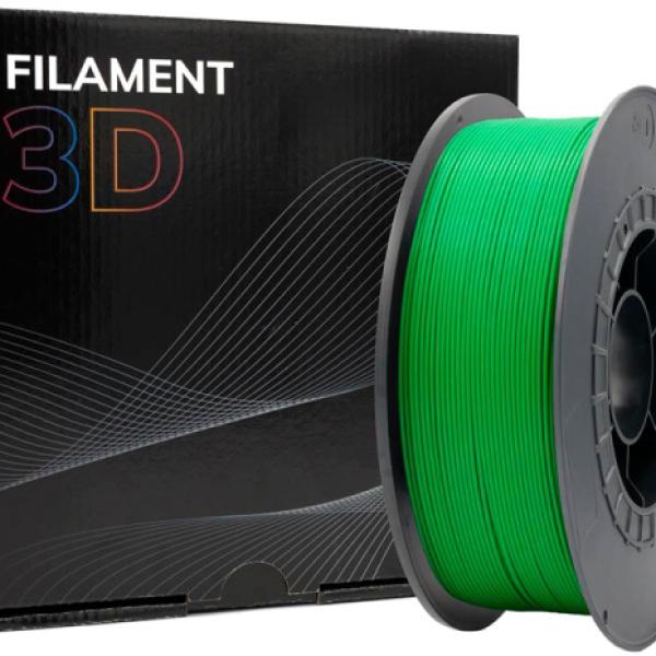 Filamento de Impressão 3D PLA 1,75mm 1Kg (Verde) - FILAMENT 3D