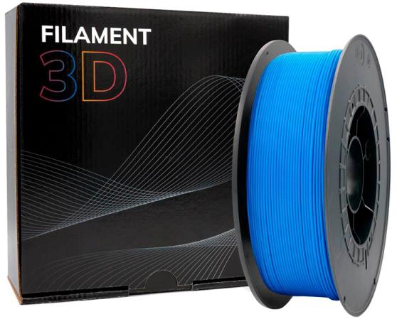 Filamento de Impressão 3D PLA 1,75mm 1Kg (Azul Claro) - FILAMENT 3D