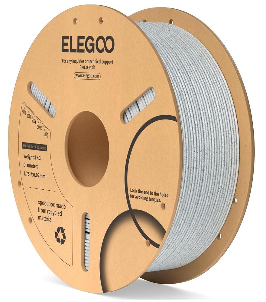 Filamento de Impressão 3D PLA 1,75mm 1Kg Cor Especial (Mármore) - ELEGOO