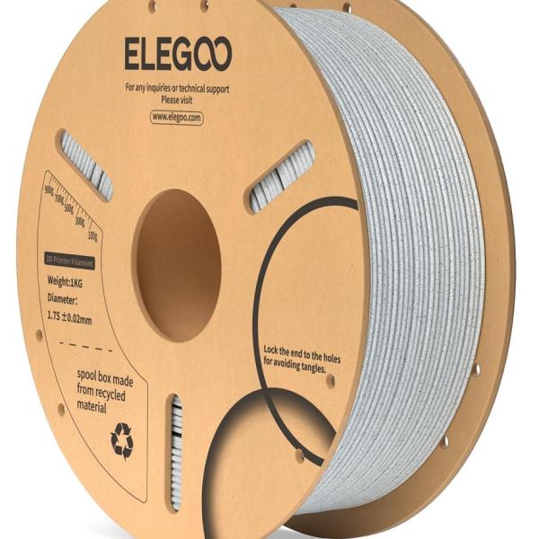 Filamento de Impressão 3D PLA 1,75mm 1Kg Cor Especial (Mármore) - ELEGOO