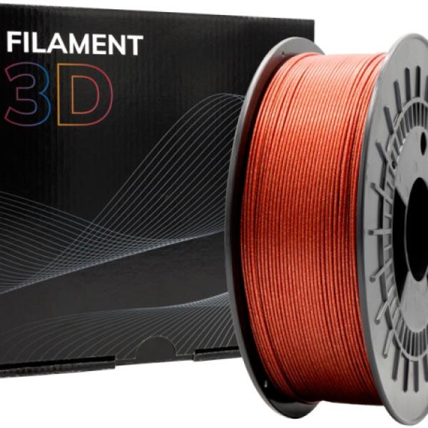 Filamento de Impressão 3D PLA GLITTER 1,75mm 1Kg (Vermelho) - FILAMENT 3D