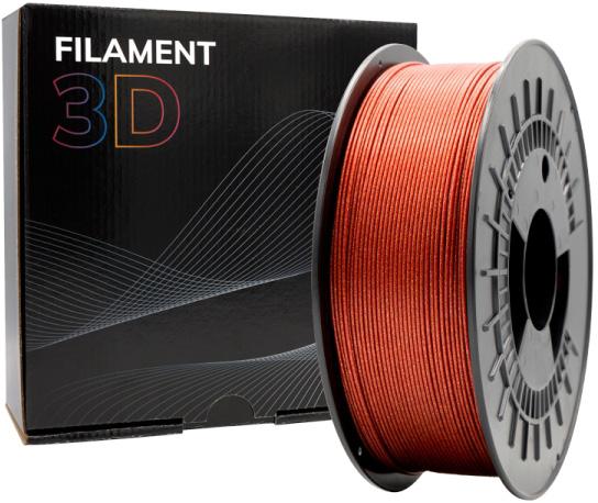 Filamento de Impressão 3D PLA GLITTER 1,75mm 1Kg (Vermelho) - FILAMENT 3D