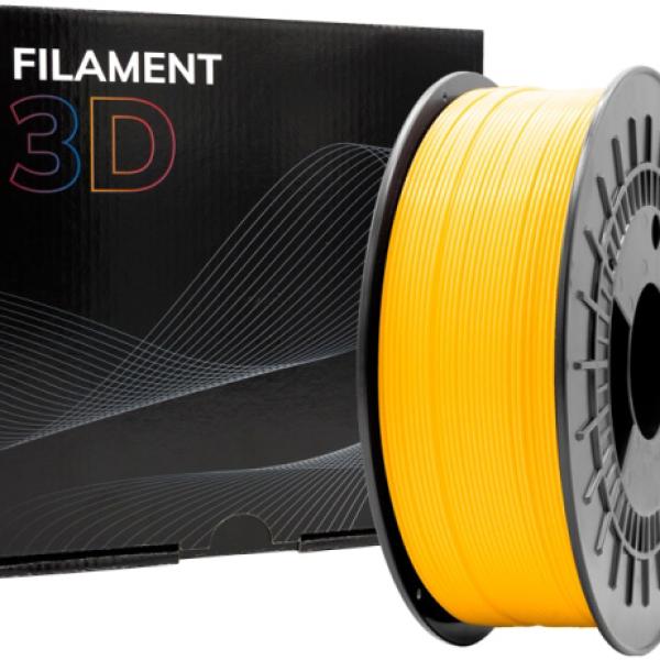 Filamento de Impressão 3D PLA MATTE 1,75mm 1Kg (Amarelo) - FILAMENT 3D