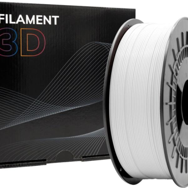 Filamento de Impressão 3D PLA MATTE 1,75mm 1Kg (Branco) - FILAMENT 3D