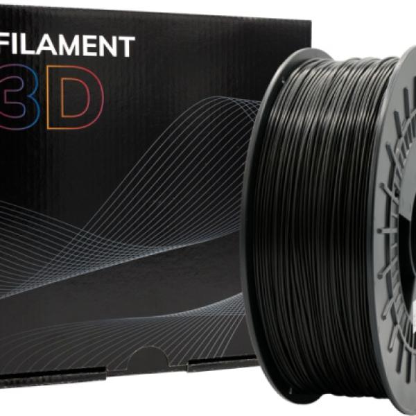 Filamento de Impressão 3D PLA MATTE 1,75mm 1Kg (Preto) - FILAMENT 3D