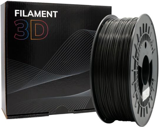 Filamento de Impressão 3D PLA MATTE 1,75mm 1Kg (Preto) - FILAMENT 3D
