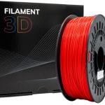 Filamento de Impressão 3D PLA TOUGH 1,75mm 1Kg (Vermelho) - FILAMENT 3D