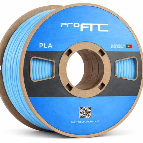 Filamento de Impressão 3D PLA 1,75mm 250g (Azul Claro) - ProFTC