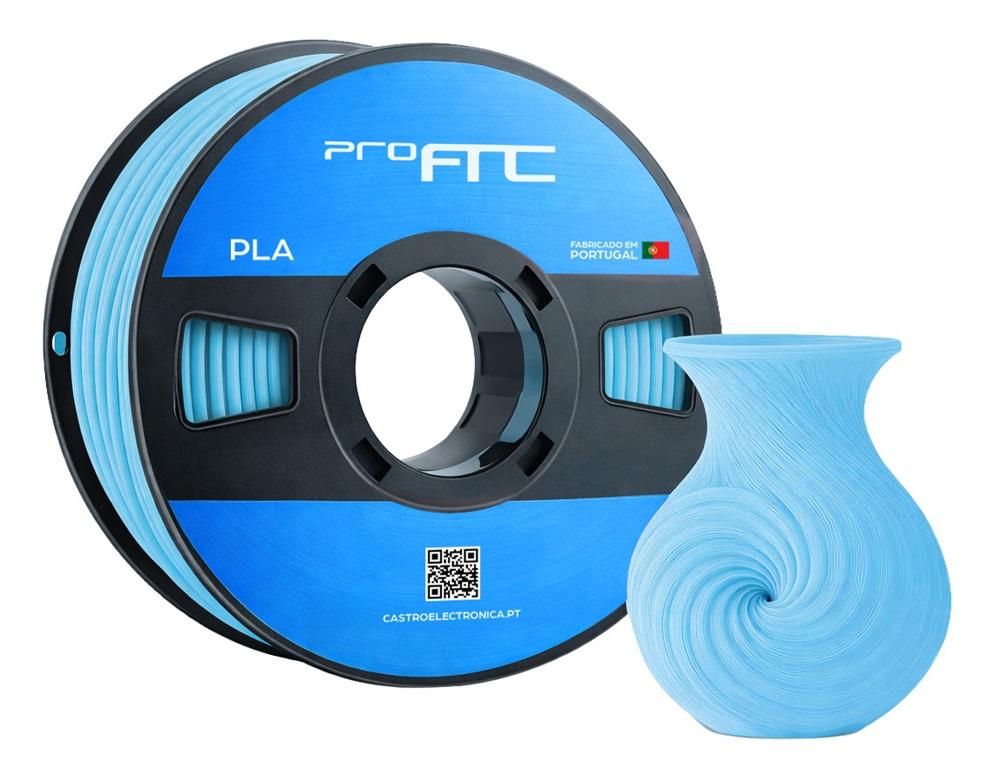 Filamento de Impressão 3D PLA 1,75mm 1Kg (Azul Bebé) - ProFTC