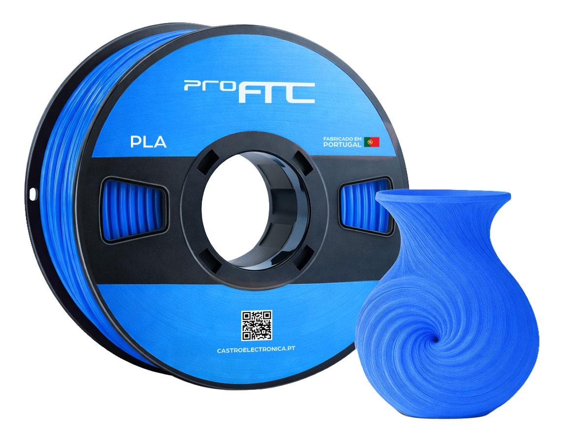 Filamento de Impressão 3D PLA 1,75mm 1Kg (Azul Lago) - ProFTC