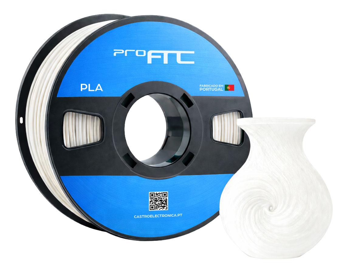 Filamento de Impressão 3D PLA 1,75mm 1Kg (Branco Neve) - ProFTC