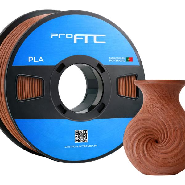 Filamento de Impressão 3D PLA 1,75mm 1Kg (Castanho) - ProFTC