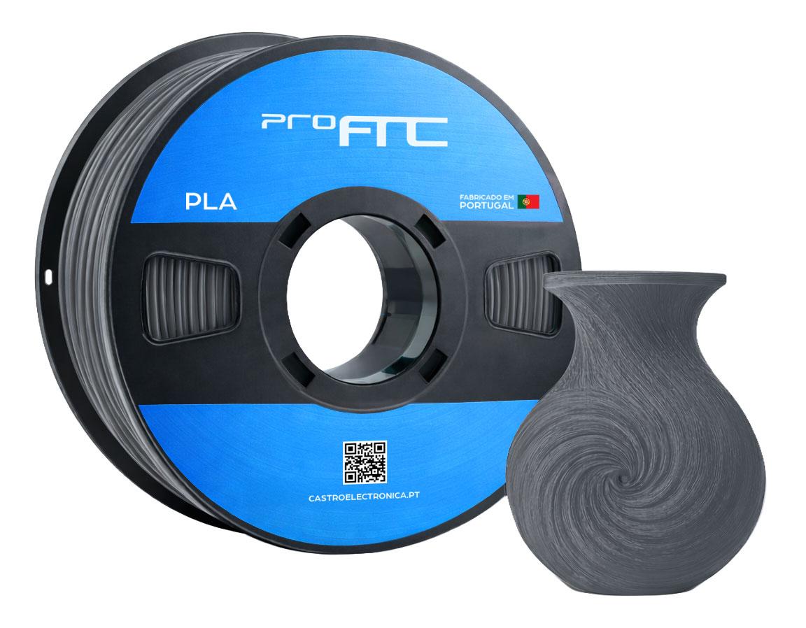Filamento de Impressão 3D PLA 1,75mm 1Kg (Cinzento Betão) - ProFTC
