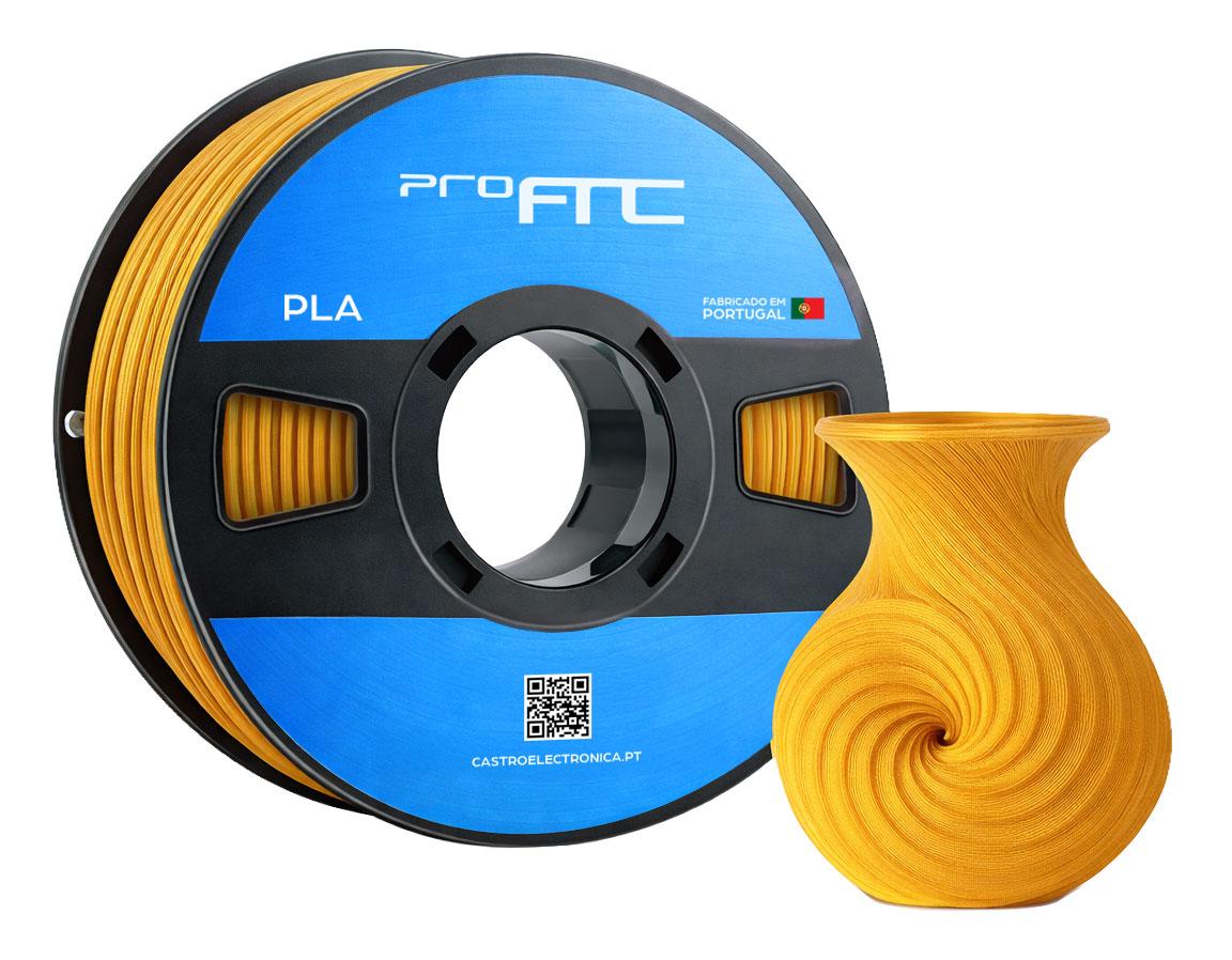 Filamento de Impressão 3D PLA 1,75mm 1Kg (Dourado) - ProFTC