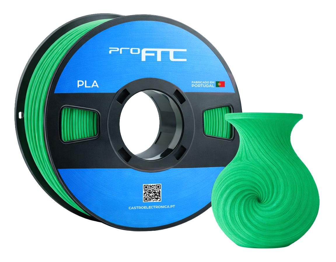 Filamento de Impressão 3D PLA 1,75mm 1Kg (Verde) - ProFTC