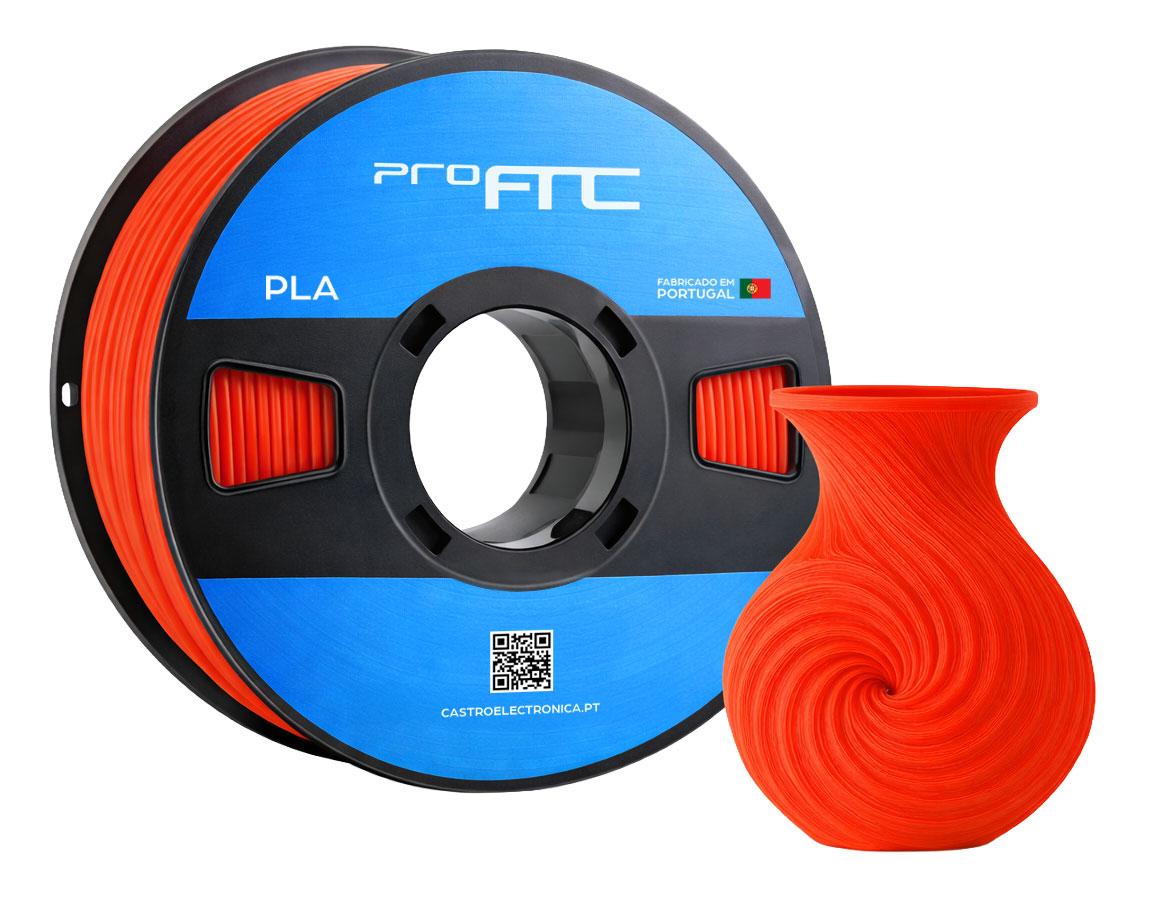 Filamento de Impressão 3D PLA 1,75mm 1Kg (Vermelho) - ProFTC