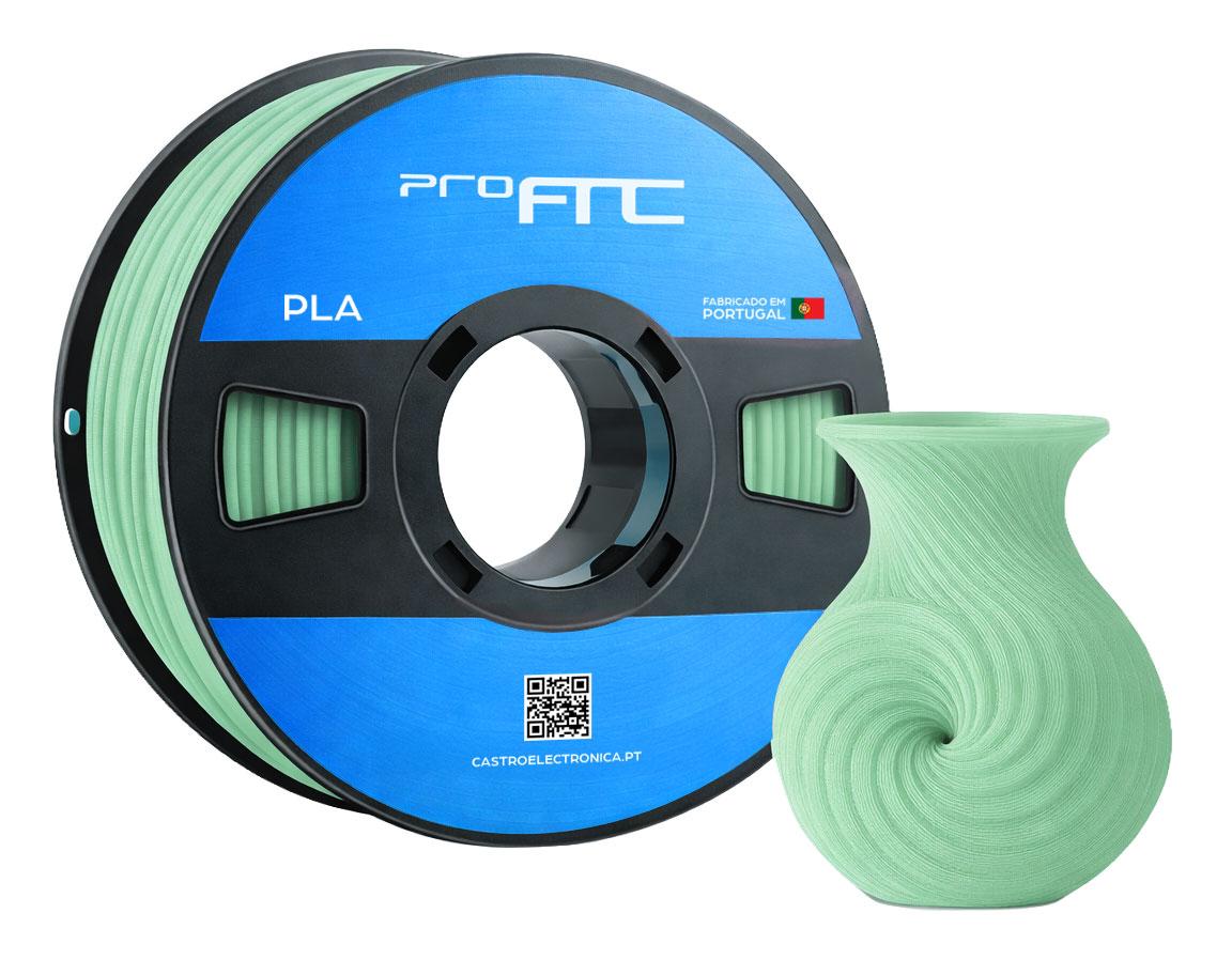 Filamento de Impressão 3D PLA 1,75mm 1Kg (Verde Menta) - ProFTC