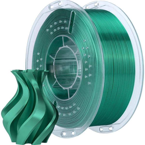 Filamento de Impressão 3D PLA SILK 1,75mm 1Kg (Verde Azevinho) - ELEGOO