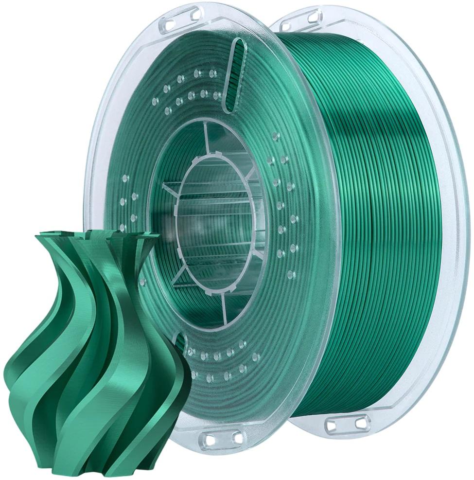 Filamento de Impressão 3D PLA SILK 1,75mm 1Kg (Verde Azevinho) - ELEGOO