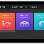 Auto - Rádio FM Tátil 1DIN 6,86 CarPlay / Android Auto / FM / Bluetooth / Mirrorlink - WELL