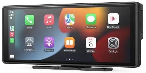 Estação Multimédia CarPlay 10,26 s/ Fios Android Auto c/ DashCam + Câmara Traseira - WELL