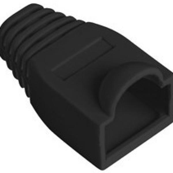 Pack de 100x Protetores de Cabos RJ45 (Preto) - LANBERG