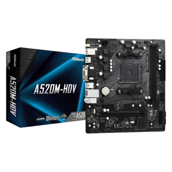 Motherboard Micro ATX A520M - HDV Socket AM4 - ASROCK
