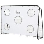 Baliza de Futebol para Crianças com Lona de Precisão e Ponteria para Treino e Aperfeiçoamento 240x88x174 cm Branco