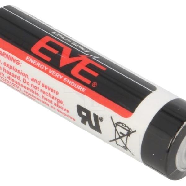 Pilha de Lithium AA (ER14505) 3,6V 2700mA - EVE