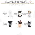 Barreira de Segurança Dobrável para Cães Pequenos Barreira de Proteção para Animais de Estimação com 3 Painéis e 2 Suportes para Portas Escadas Corredores 154,5x29,5x61 Branco