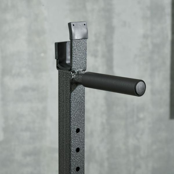 Suporte para Barras de Pesos com Largura e Altura Ajustáveis Suporte de Musculação com Estrutura de Aço 60 - 87x65x121 - 158 cm Preto