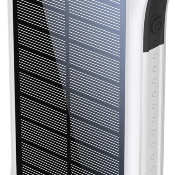 Powerbank Solar Neutron 10000mAh (Branco) - BOOMPODS