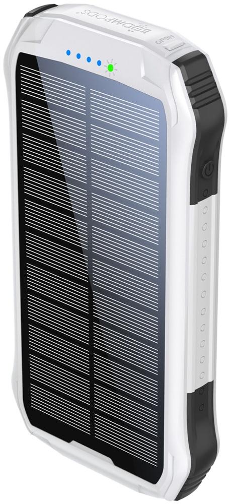 Powerbank Solar Neutron 10000mAh (Branco) - BOOMPODS