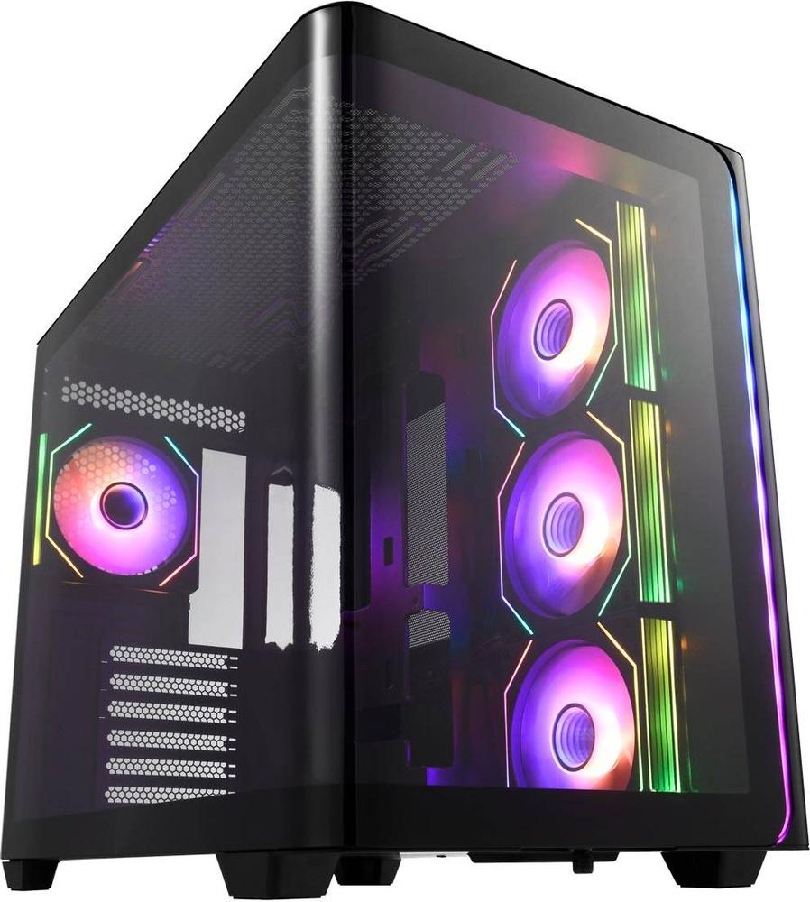 Caixa ATX M580 Tempered Glass ARGB (Preto) - FSP