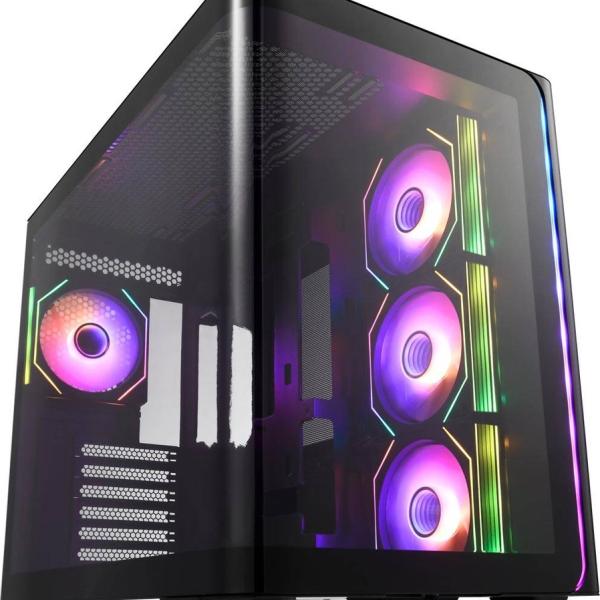 Caixa ATX M580 Tempered Glass ARGB (Preto) - FSP
