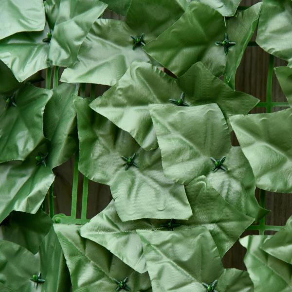 Vedação Artificial em Rolo 3m Vedação de Privacidade para Balcão Jardim Exterior Planta Decorativa de Parede PE Verde