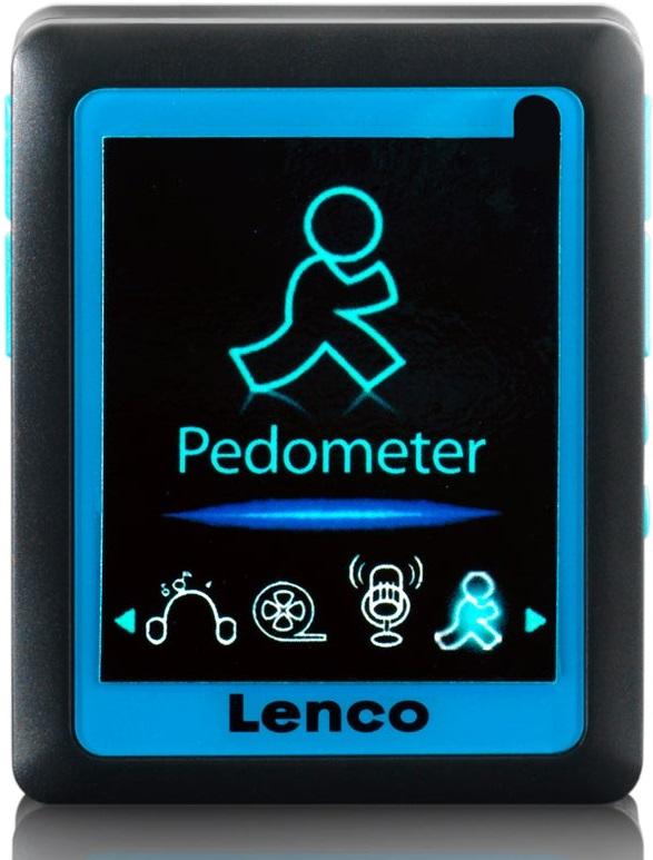 Pedómetro + MP3 PODO 152 4GB 1,8 (Azul) - LENCO