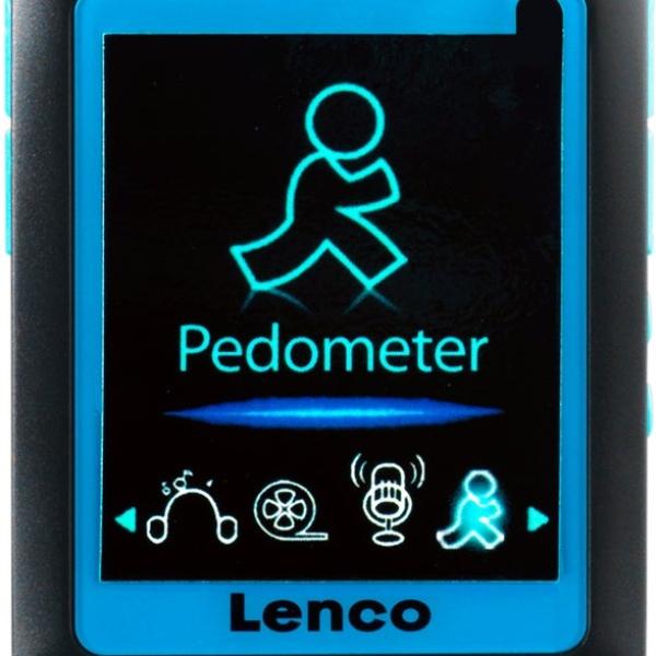 Pedómetro + MP3 PODO 152 4GB 1,8 (Azul) - LENCO