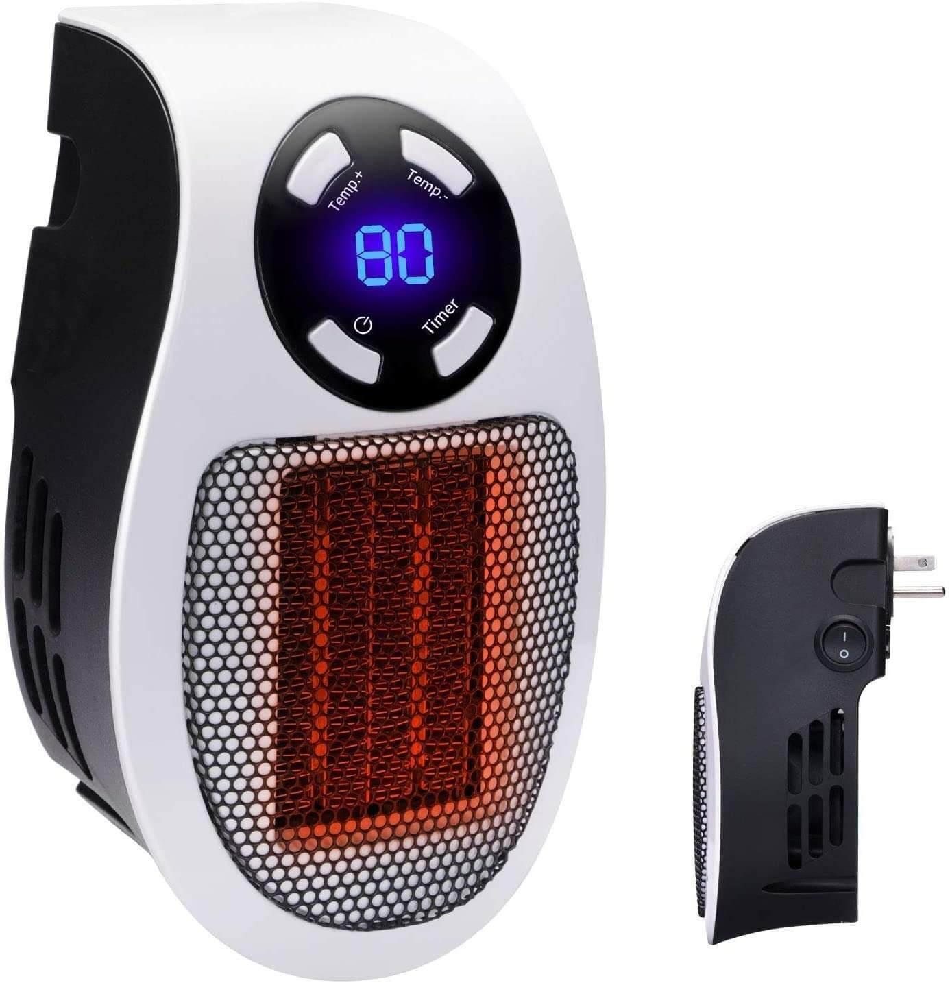 Aquecedor Termoventilador Portátil 400W c/ Ligação Direta à Tomada