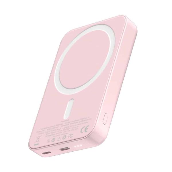 PowerBank Halfmman Magnet Wireless PD 20W Rosa — Recondicionado
