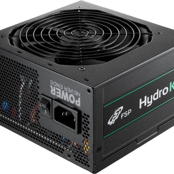 Fonte de Alimentação ATX Hydro K PRO 600W 80 Plus Bronze (Preta) - FSP
