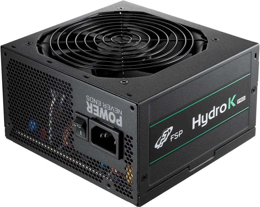 Fonte de Alimentação ATX Hydro K PRO 600W 80 Plus Bronze (Preta) - FSP