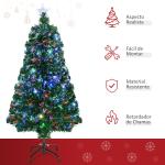 Árvore de Natal Artificial 90cm Árvore de Natal com 12 Luzes LED 3 Cores e 90 Ramos PVC Decoração de Natal Verde