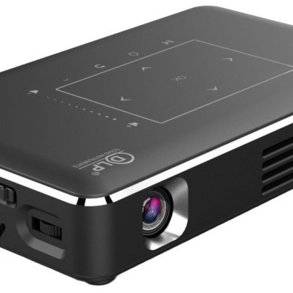 Vídeo Projector LED Portátil Touch DMD 150 Lumen Android 6.0 2/16GB Interactivo + Lápis (Bateria)