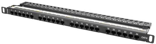 Painel de Conexões 19 0.5U Cat.6 (Preto) - LANBERG