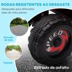 Quadriciclo Elétrico para Crianças Veículo Elétrico a Bateria de 6V com Velocidade de 2,5 km/h 70x41,5x48,5 cm Rosa