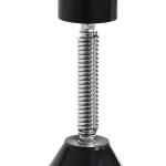 Punching Ball de Boxe Montado na Parede Altura Ajustável com Barra Giratória e Inflador 79x72x20cm Preto e Vermelho